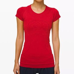 Lululemon Swiftly Tech Short Sleeve Crew in Red in a small(2)